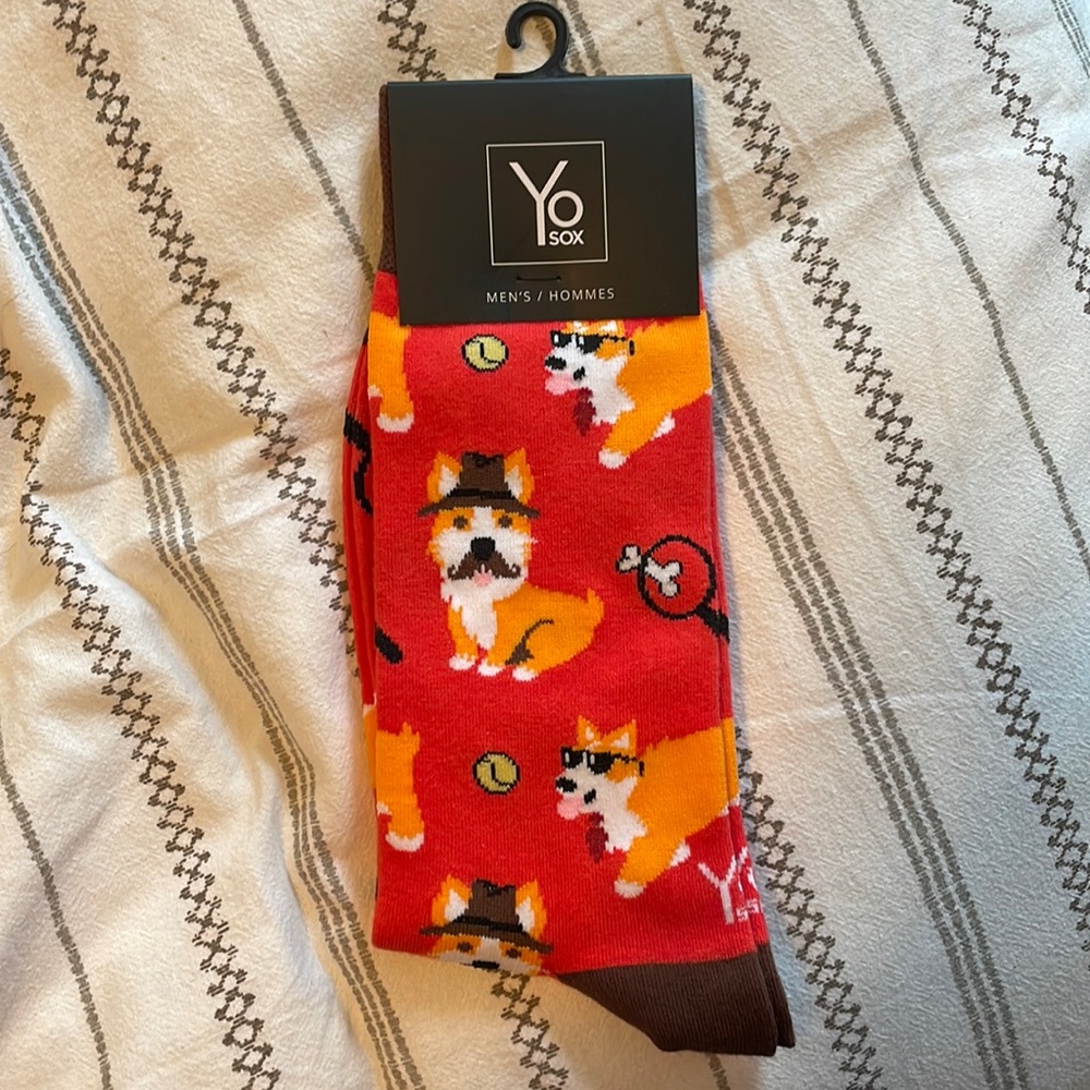 Yo Sox Corgi socks Size 7-12
